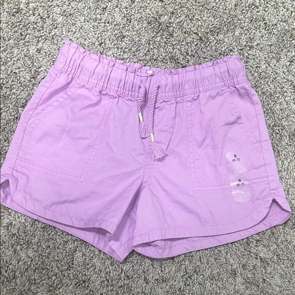 GAP Kids Light Purple Shorts with Tassel Drawstring NWOT
